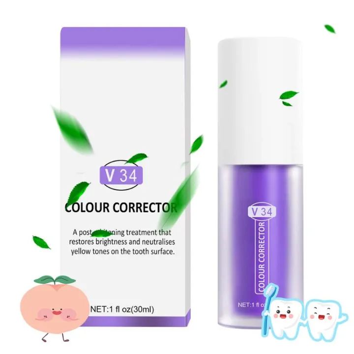 V34 Purple Whitening Toothpaste 30ml