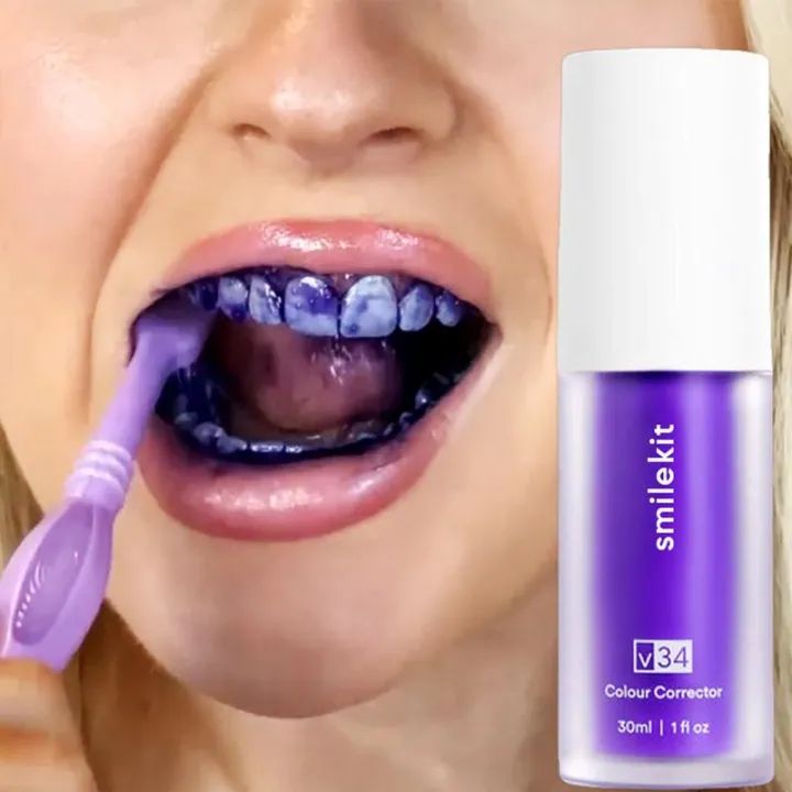 V34 Purple Whitening Toothpaste 30ml