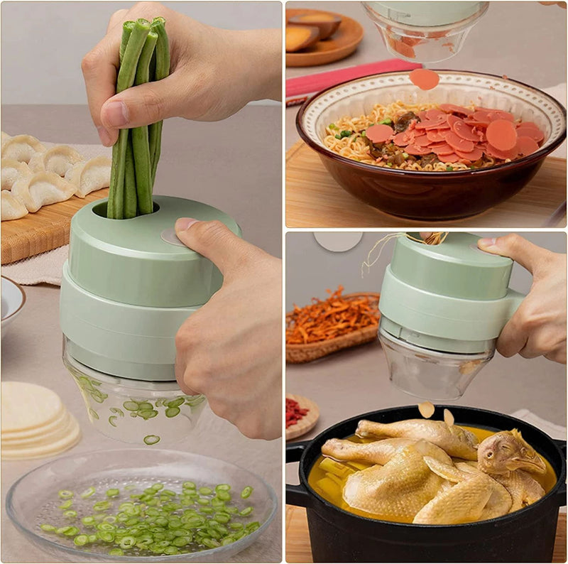 4-in-1 Portable Electric Food Chopper