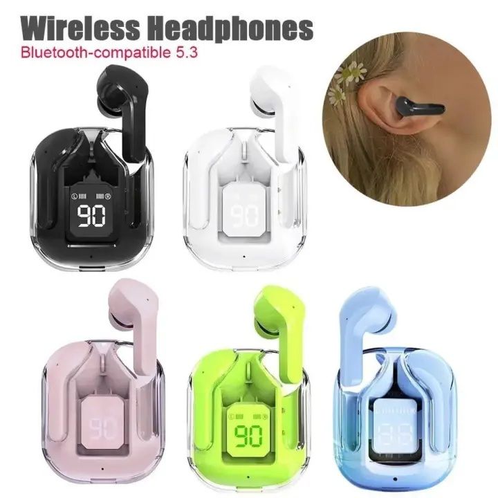 Air31 Transparent Wireless Earbuds - Bluetooth Crystal-Clear Sound