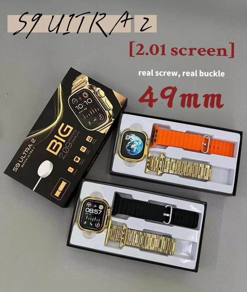 S9 Ultra Max 49mm Smart Watch in 24K Gold