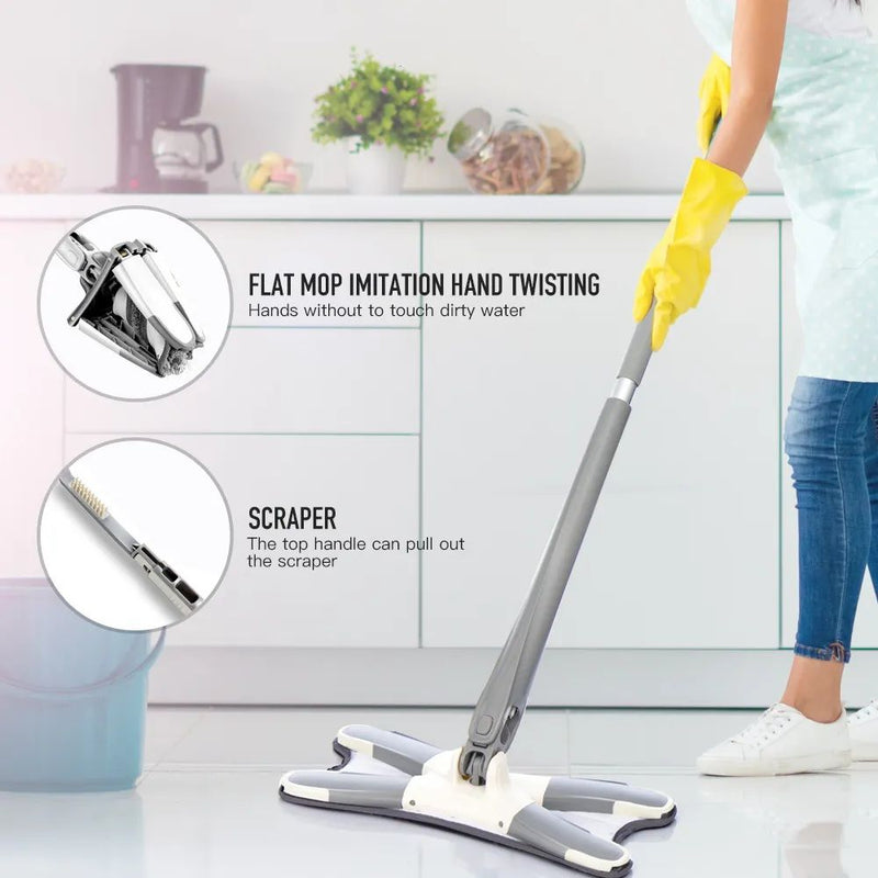 360° Twist Microfiber Mop – Ultimate Floor Cleaning Solution