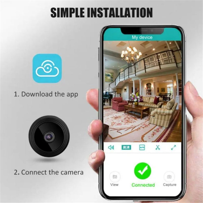 A9 WiFi Mini Camera – HD 1080p Wireless Security & Voice Recorder