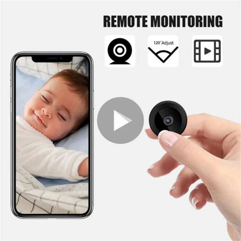 A9 WiFi Mini Camera – HD 1080p Wireless Security & Voice Recorder